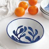 Céramique - ASSIETTE CREUSE - SAUGE - PORCELAINE DU LOT VIREBENT