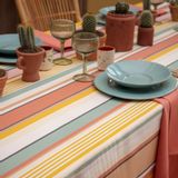 Linge de table textile - Nappe enduite Osses Ambre multicolore (plusieurs tailles disponibles) - LA MAISON JEAN-VIER