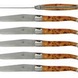 Knives - Table knives, with precious wood handle - Olivewood, Juniper, Ebony or Thuya - FORGE DE LAGUIOLE
