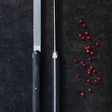 Gifts - Andrée Putman ebony or ash tree table knives, set of 6 - FORGE DE LAGUIOLE