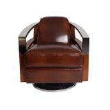 Armchairs - Swivel armchair MADISON - DE BEJARRY INTERNATIONAL