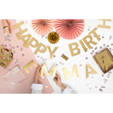 Décor de fête pour enfant - Bannière Alphabet, or, 14cm - PARTYDECO