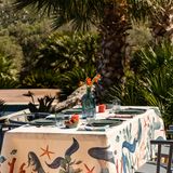 Table linen - Sirene - Linen Tablecloth - THE NAPKING  BY BELLAVIA HOME