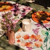 Kitchen linens - Bouganvillea Linen Breakfast Set - NAPKING BY BELLAVIA