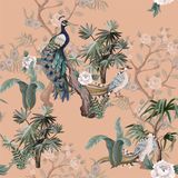 Blinds - Lampshade cylinder Peacock Peach - DUTCH STYLE BY BAROQUE COLLECTION