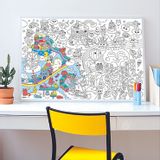 Papeterie - POSTER GEANT A COLORIER - KAWAI - OMY