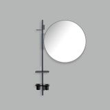 Bathroom equipment - COMPOSITION WITH MIRROR — WALL HOOK AND BASKET -  - EVER LIFE DESIGN