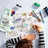 Sets de table - set de table portable voitures, camions et tracteurs - EATSLEEPDOODLE