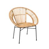 Chaises - CHAISE ROTIN ROLAND 44X51X81 CM MU21118 - ANDREA HOUSE