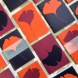 Cadeaux - Carnets A5 - Lot de 3 - Ginkgo Hiver - COMMON MODERN