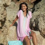 Apparel - Bali short kaftan / beach cover-up dress - MON ANGE LOUISE