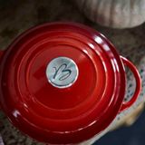 Stew pots - LEGUMIER TRADITION EN FONTE EMAILLEE ROUGE DEGRADE - BAUMALU