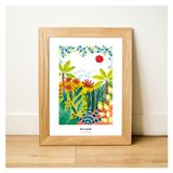 Affiches - Affiche 30x40 - Beautés Végétales - BLEU COQUILLE