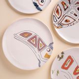 Assiettes de réception - Assiettes aquarelle - ETHIC & TROPIC CORINNE BALLY