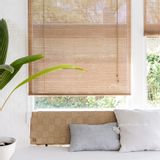 Curtains and window coverings - Brown fine bamboo roller blind - COLOR & CO