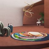 Design carpets - Strati Della Memoria Collection Multicolor Design Rug - LA MAISON MURAEM