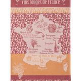 Tea towel - Red wines from France/Jacquard tea towel - COUCKE