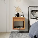 Night tables - Floating Nightstand HUGO with drawer - WOODEK