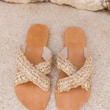 Chaussures - Sandale en raphia Cross - MON ANGE LOUISE