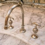 Faucets - Deck-mounted basin 3 holes faucet without integrated drain, Birds of Paradise collection - VOLEVATCH