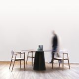 Dining Tables - Lombok round metal dining table - TERRE ET METAL