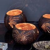 Pièces uniques - Lanterne et porte-savon coco - LIV INTERIOR