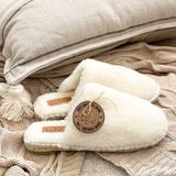 Homewear textile - Préparons l'hivers avec les Pantoufles faites main en pure laine - ATELIER COSTÀ