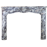 Pièces uniques - Cheminée Française Fine Du XIXe Siècle En Marbre Violet - MAISON LEON VAN DEN BOGAERT ANTIQUE FIREPLACES AND RECLAIMED DECORATIVE ELEMENTS