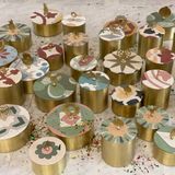 Storage boxes - Small Tiled Brass Box With A Leaf Handle - ASMA'S CRAFTS
