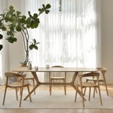 Dining Tables - Oak X dining table - ETHNICRAFT