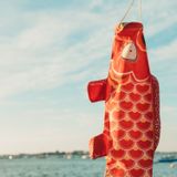Objets déco enfant - Koinobori Rouge Feu (K023/S) - MADAME MO