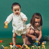 Jouets enfants - Maisons + Personnages (+Arbres) en silicone - DËNA FRANCE