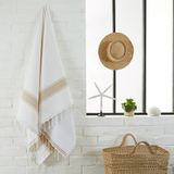 Autres linges de bain - Serviette Fouta Eponge Cyclades en coton recyclé - BY FOUTAS