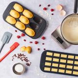 Molds - 9 MADELEINE BAKING PAN - GREY TRANSLUCENT - M&CO