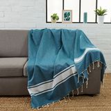 Homewear textile - Fouta XXL Classique & Jeté de canapé 200x300 cm en coton recyclé - BY FOUTAS