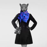 Scarves - Wool silk square 120 La Danse Electra Maison Fétiche - MAISON FÉTICHE