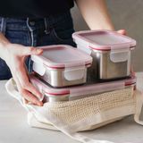 Boîtes de conservation - Conteneur alimentaire SS sans danger pour micro-ondes - JIA