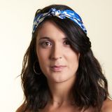 Scarves - Small silk square 45 x 45 cm - Night blue - GOTS French silk - OURSE BLANCHE