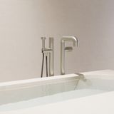 Faucets - Joe | Freestanding progressive bath mixer with flexible, handshower and support - RVB