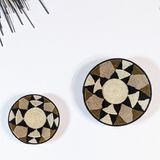 Other wall decoration - Sundial Mother of Pearl Basket, Eswatini - MALKIA HOME