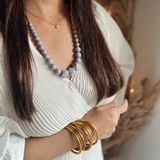 Gifts - Baby carrier, breastfeeding and Teething Necklace | Monochrome Gris - MINTYWENDY