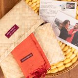 Scarves - The Orangé Raw Silk Krama - KRAMA HERITAGE