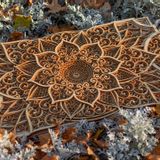Autres décorations murales - Mandala en bois, décoration d'appartement - BHDECOR