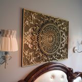 Autres décorations murales - Mandala en bois, décoration d'appartement - BHDECOR