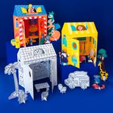 Cadeaux - TINY HOUSES - PRINCESSES&DRAGONS / ANIMAUX / A COLORIER - OMY