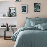 Bed linens - Coton Lavé Soft line Fumée - Duvet set - ESSIX