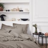 Linge de lit - Percale de coton Royal line Taupe - Parure de lit - ESSIX