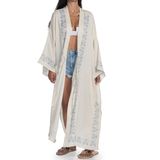 Loungewear - CAFTAN ASENA HANDPRINTED HANDMADE HOMEWEAR OUTFIT COTTON LINEN - LALAY