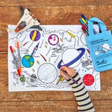 Repas pour enfant - set de table exploration spatiale - EATSLEEPDOODLE