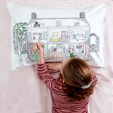 kids linen - doll's house decorator pillowcase - EATSLEEPDOODLE